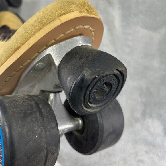 Vintage Riedell 130L Tan Suede Leather Roller Skates Size 6 Suregrip - Picture 13 of 16